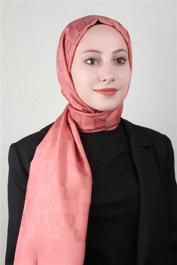 Armine Jakar İpeksi Şal 3113-3 Mercan