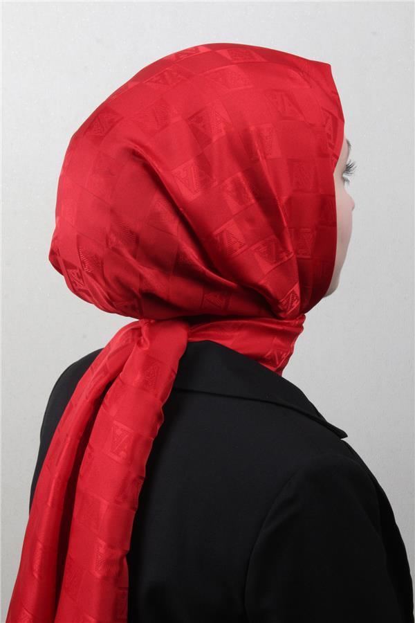 Armine Jakar İpeksi Şal 3113-7 Kırmızı