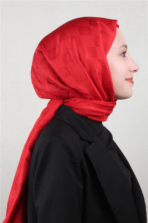 Armine Jakar İpeksi Şal 3113-7 Kırmızı