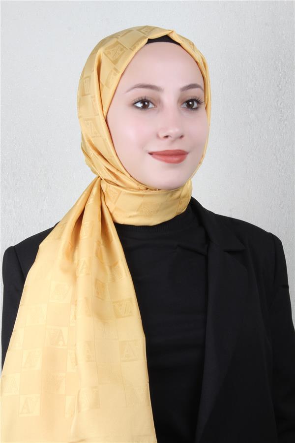 Armine Jakar İpeksi Şal 3113-8 Sarı