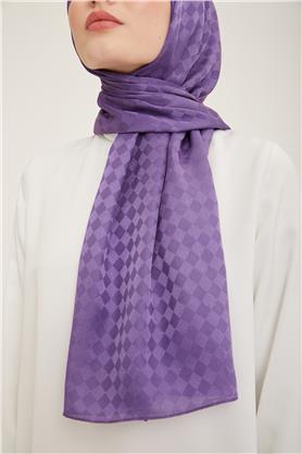 Armine Jakar İpeksi Şal Dama 3099-1 Lavanta