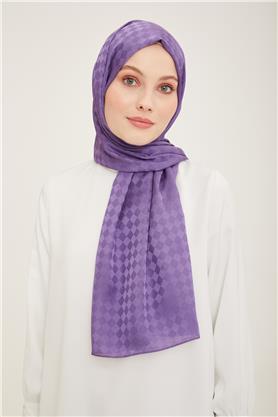Armine Jakar İpeksi Şal Dama 3099-1 Lavanta