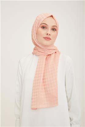 Armine Jakar İpeksi Şal Dama 3099-4 Pudra