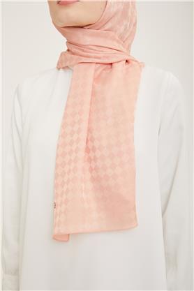 Armine Jakar İpeksi Şal Dama 3099-4 Pudra