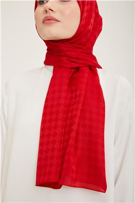 Armine Jakar İpeksi Şal Dama 3099-6 Bordo