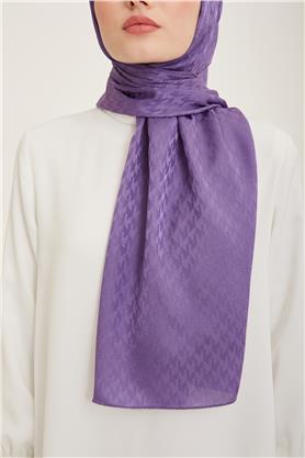 Armine Jakar İpeksi Şal Kaz Ayağı 3100-5 Lavanta