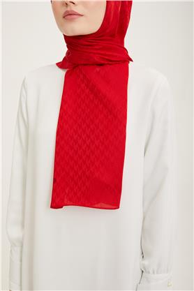 Armine Jakar İpeksi Şal Kaz Ayağı 3100-8 Bordo