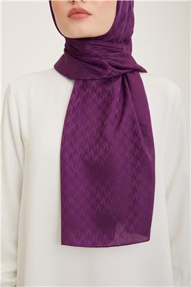 Armine Jakar İpeksi Şal Kaz Ayağı 3100-3 Mor