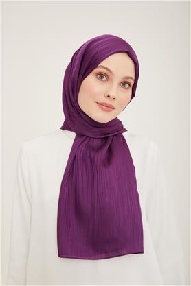 Armine Jakar İpeksi Şal Kırçıl 3098-11 Mor