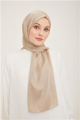 Armine Jakar İpeksi Şal Kırçıl 3098-5 Sütlü Kahve