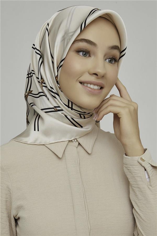 Armine Nostalji İpek Eşarp 8656-04