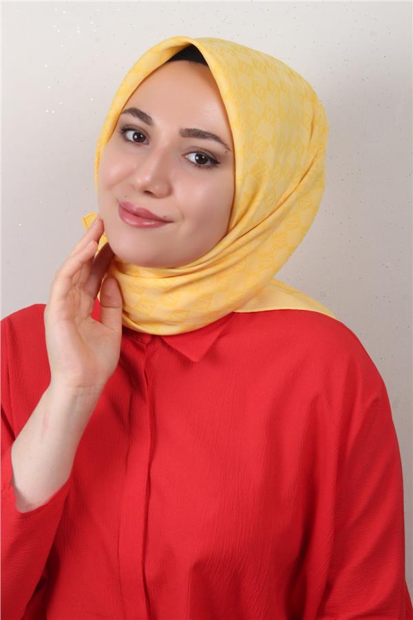 Armine Ultralight Eşarp 3102-2 Limon Sarısı