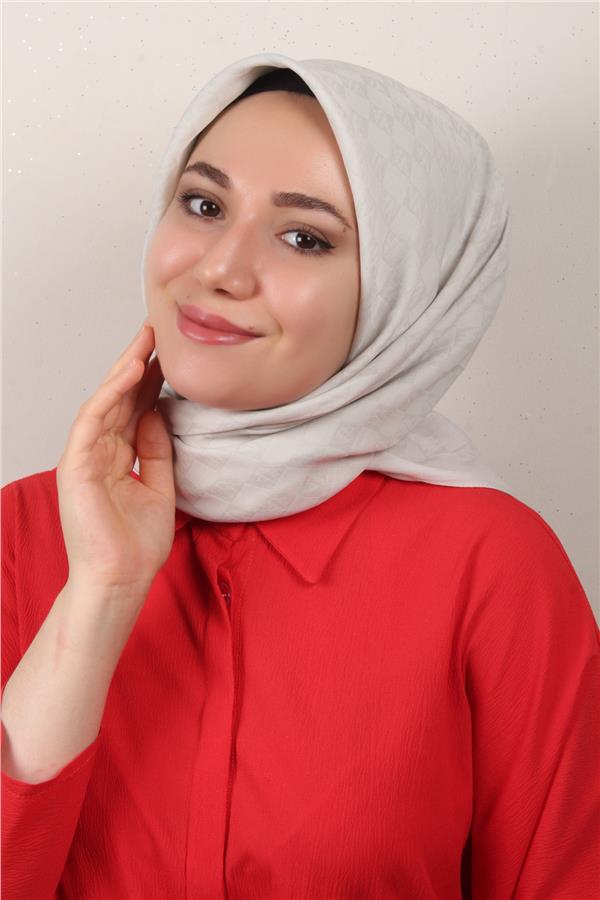Armine Ultralight Eşarp 3102-3 Gümüş