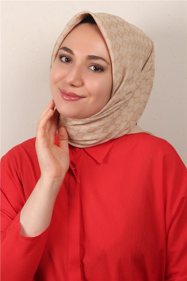 Armine Ultralight Eşarp 3102-4 Sütlü Kahve