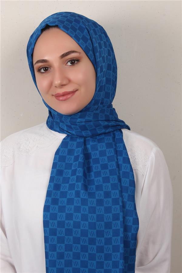 Armine Ultralıght Şal 3097-24 Saks Mavisi