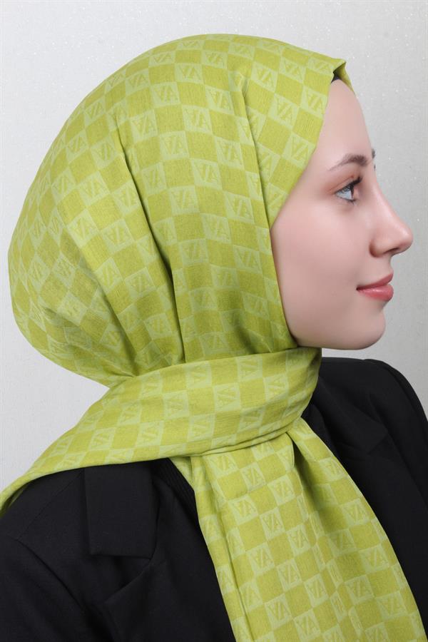 Armine Ultralıght Şal 3097-26 Yağ Yeşili