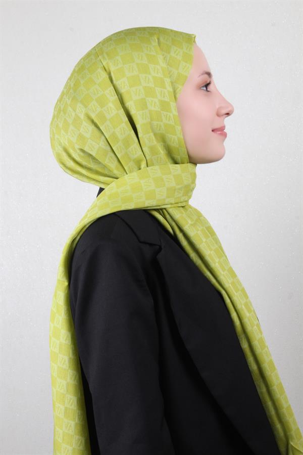 Armine Ultralıght Şal 3097-26 Yağ Yeşili