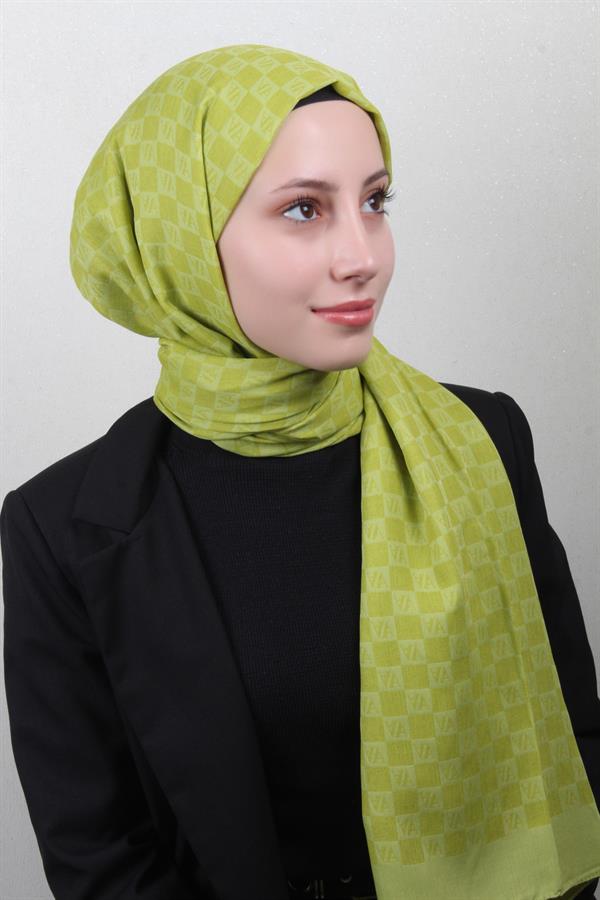 Armine Ultralıght Şal 3097-26 Yağ Yeşili