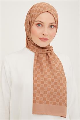 Armine Ultralıght Şal 3097-8 Sütlü Kahve