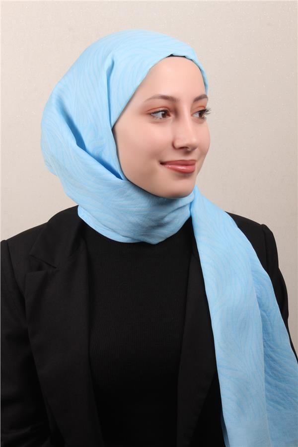Armine Ultralıght Şal 3111-14 Açık Mavi