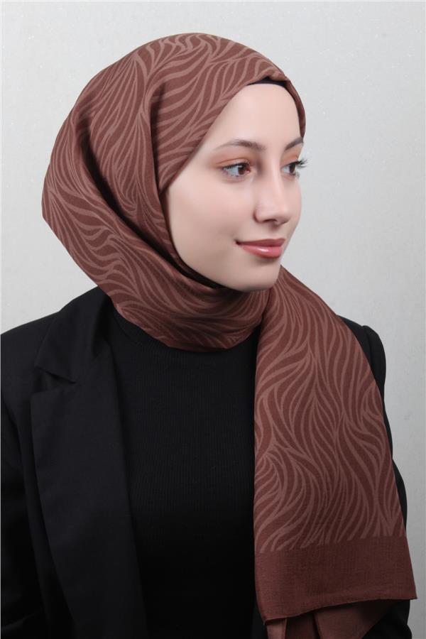 Armine Ultralıght Şal 3111-15 Kahverengi