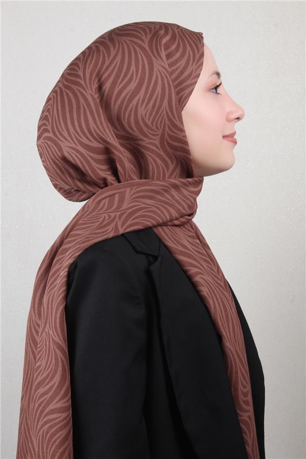 Armine Ultralıght Şal 3111-15 Kahverengi