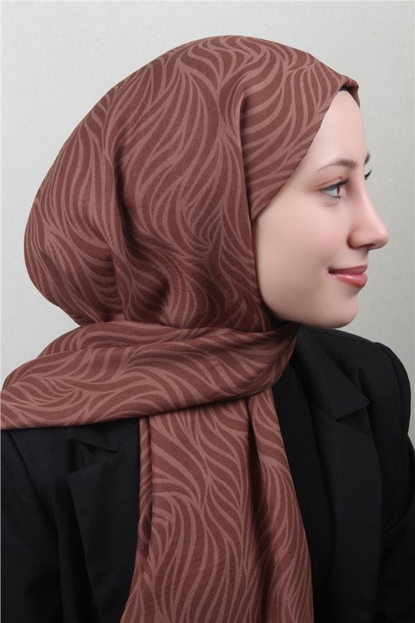 Armine Ultralıght Şal 3111-15 Kahverengi