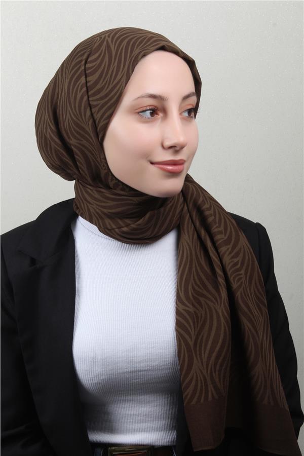 Armine Ultralıght Şal 3111-19 Acı Kahve