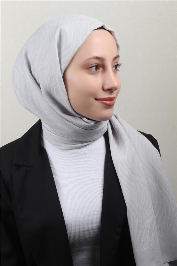 Armine Ultralıght Şal 3111-8 Açık Gri