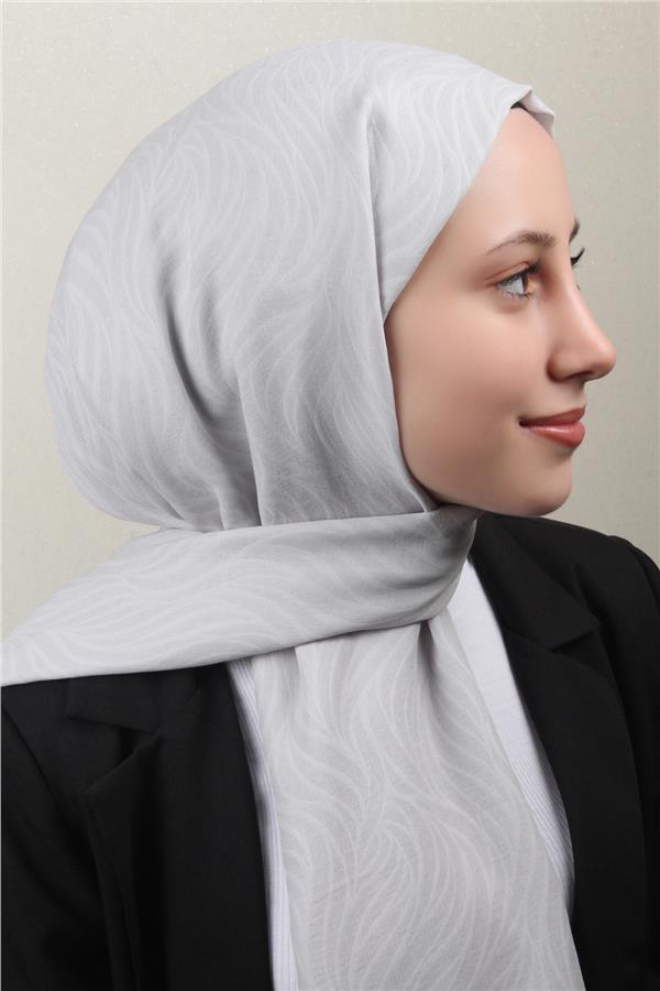 Armine Ultralıght Şal 3111-8 Açık Gri