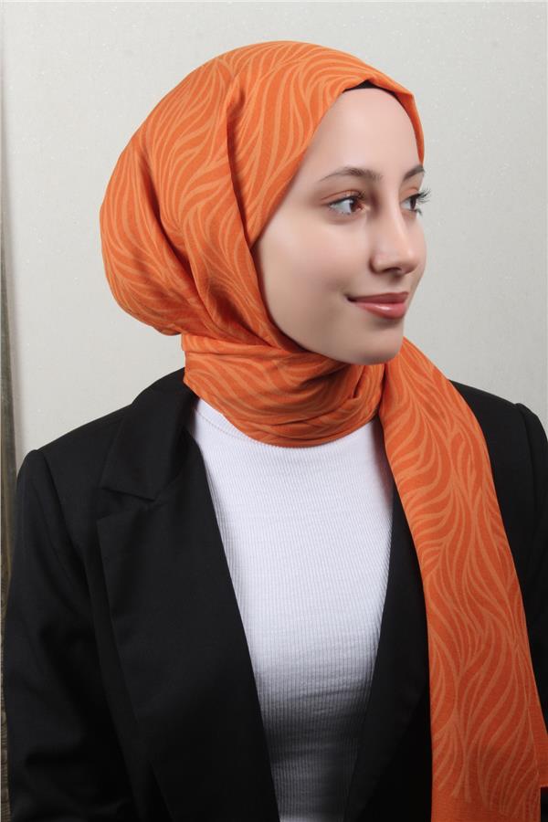 Armine Ultralıght Şal 3111-9 Turuncu