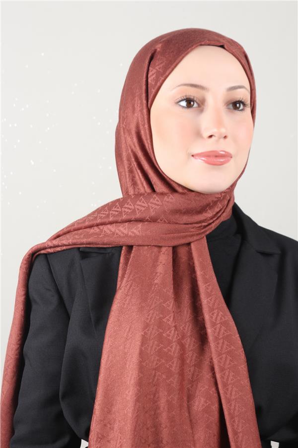 Armine Viscon Şal 3114-6 Kiremit 