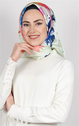 Piramit Tafta Dijital Eşarp 1921-15