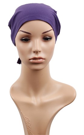 Penye Eşarp Bonesi 251-19 Mor