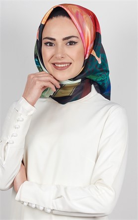 Piramit Tafta Dijital Eşarp 1924-10