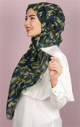 Akel Fileli Desenli Şal 180-8