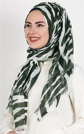 Keten Desenli Şal 1410-10