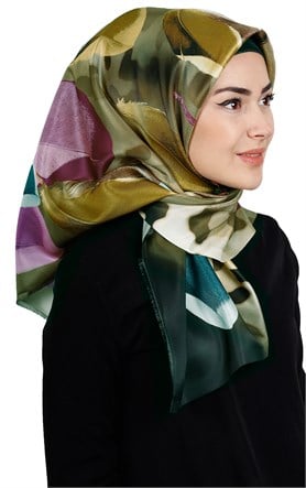 Piramit Tafta Dijital Eşarp 1911-10