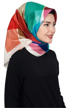 Piramit Tafta Dijital Eşarp 1917-5