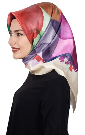 Piramit Tafta Dijital Eşarp 1914-5