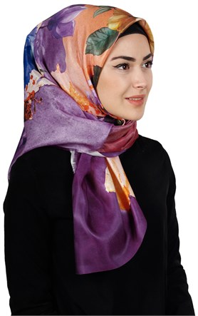 Piramit Tafta Dijital Eşarp 1912-5