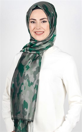 Kamuflaj İpeksi Şal 5550-48