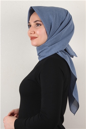 Bambu & Coton Eşarp 3087-15 İndigo