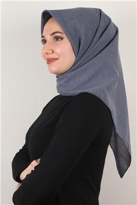 Bambu & Coton Eşarp 3087-24 Kot Mavi