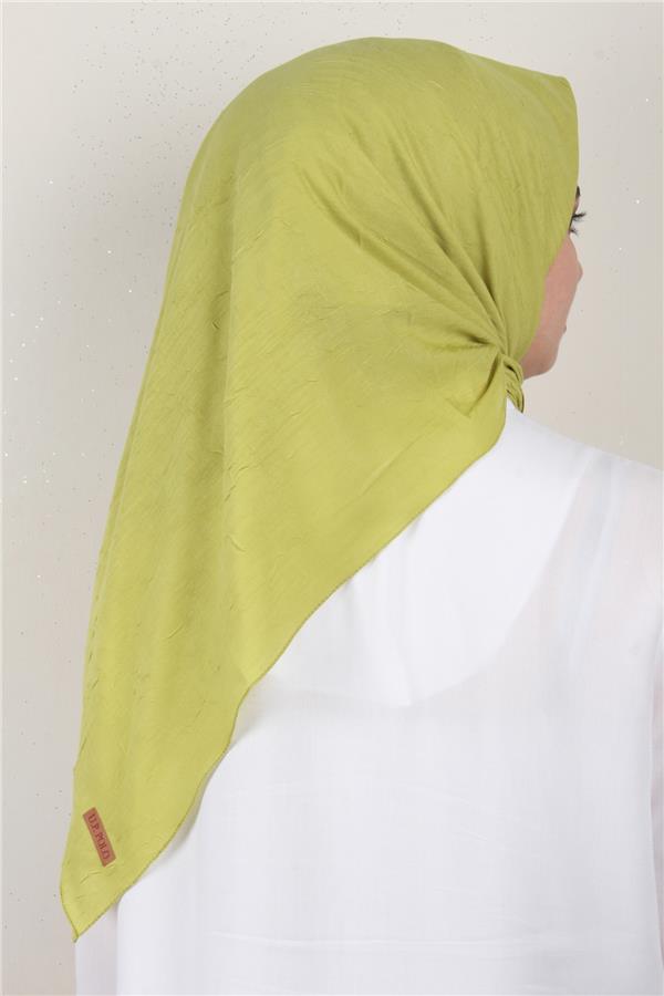 Bambu Kraşlı Eşarp 3081-50 Fıstık Yeşili