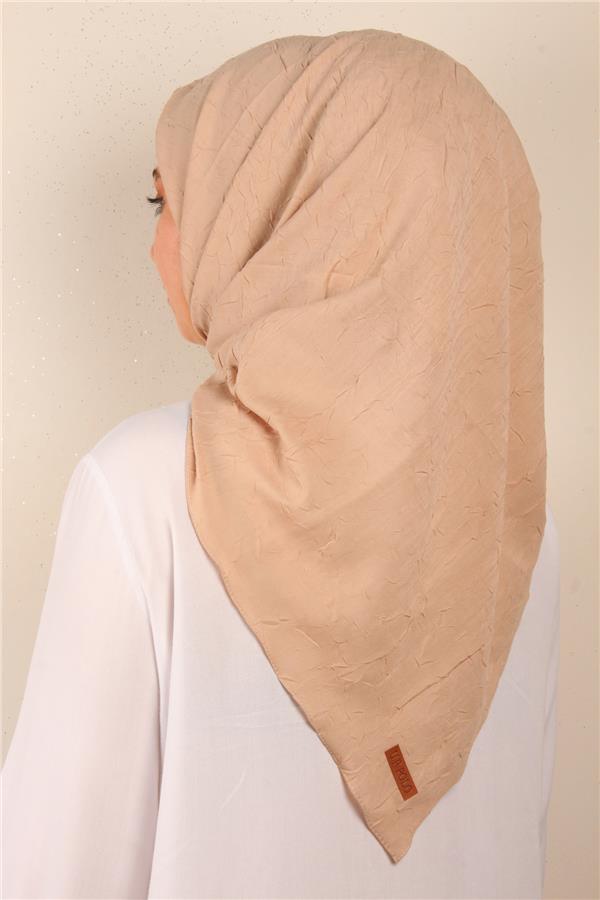 Bambu Kraşlı Eşarp 3081-52 Sütlü Kahve