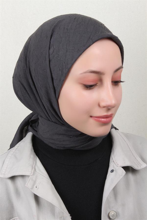 Bambu Kraşlı Eşarp 3081-56 Antrasit