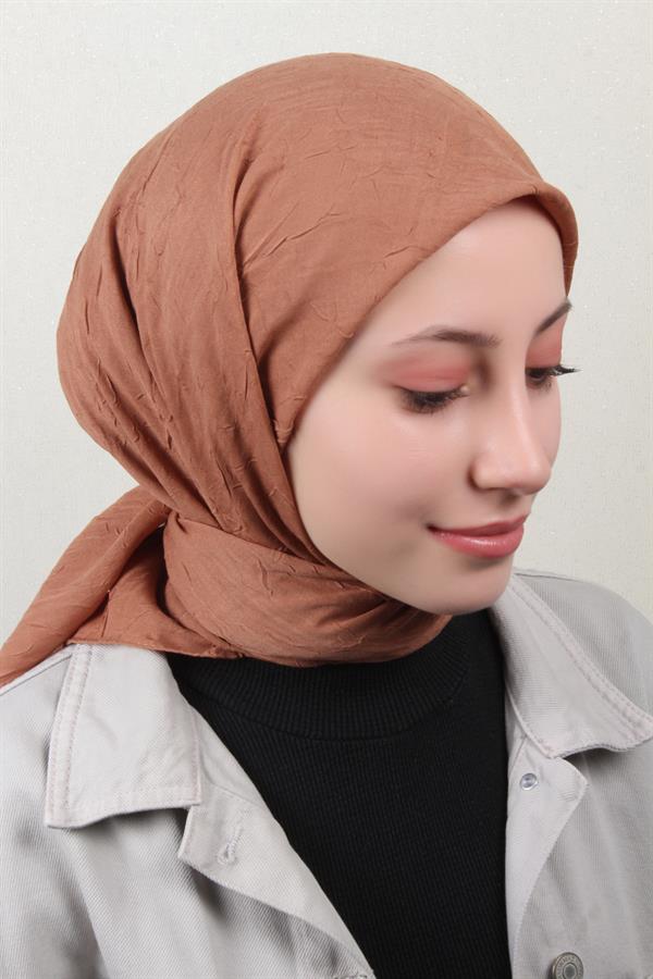 Bambu Kraşlı Eşarp 3081-63 Şeftali