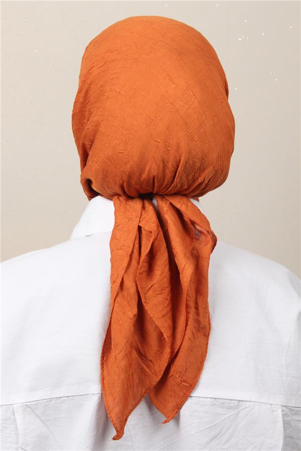 Bambu Kraşlı Eşarp 3081-69 Kiremit 