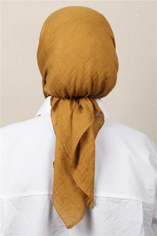 Bambu Kraşlı Eşarp 3081-70 Hardal 